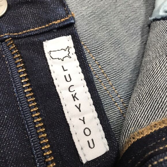 LUCKY Selvedge Jean Women 12/31 (32x32) Sofia Skinny Dark Wash Cone Denim USA - Picture 14 of 16